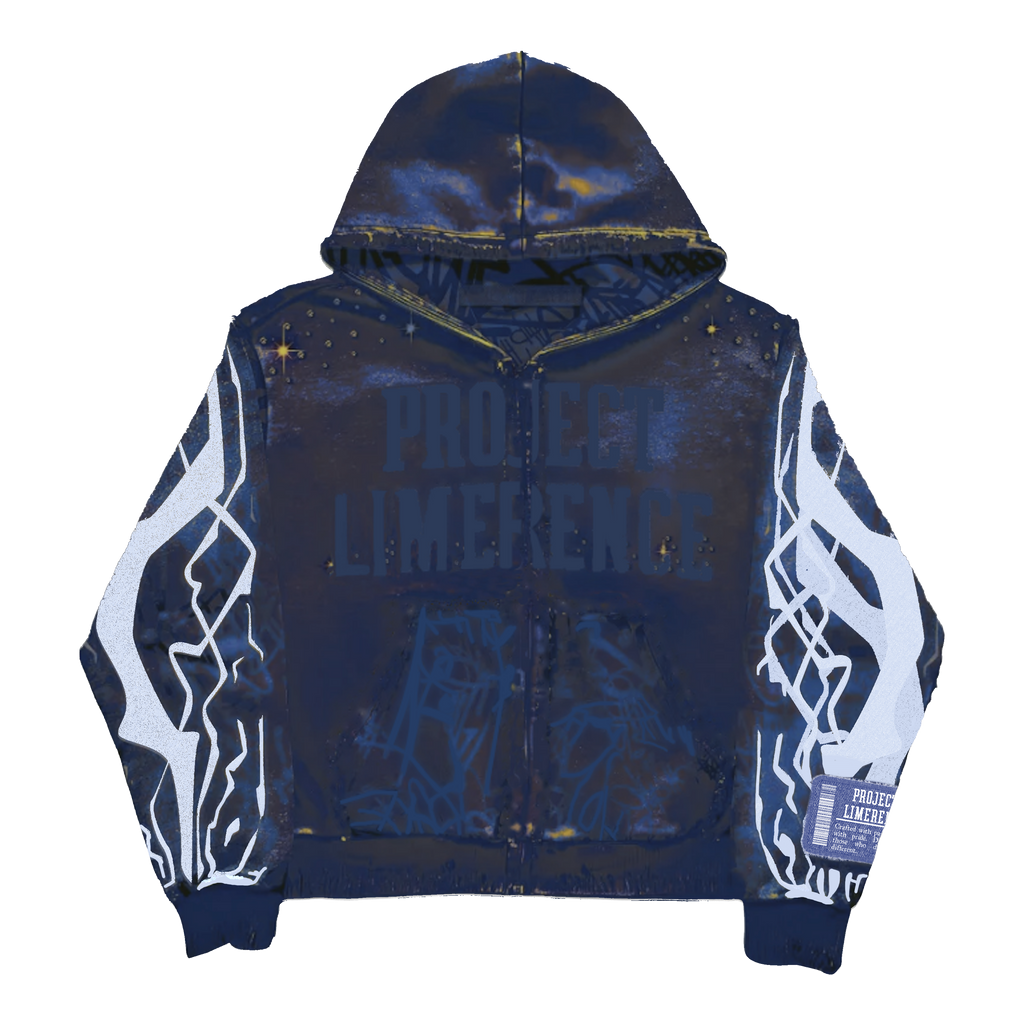 Violet Graffiti Zip